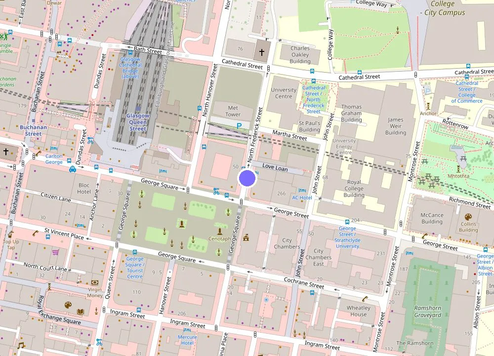 Map: The Z Hotel Glasgow